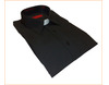 Camisa sacerdotal negra con cuello pala