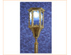 Farol procesional de bronce con vara