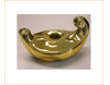 Lámpara de porcelana con baño de oro