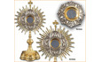Artículos Religiosos para Corpus: Custodia fabricada en bronce con los cuatro Evangelistas 
