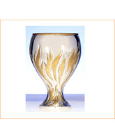 Cáliz de plata con decoración dorada