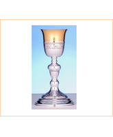 Cáliz de plata con 24,5 cm. de altura