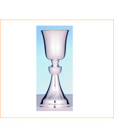 Cáliz de plata liso con 21 cm. de altura