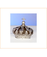 Corona de plata con Cruz para imagen religiosa