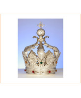 Corona de plata con piedras incrustadas