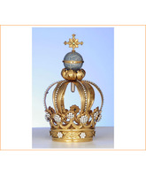 Corona para Virgen de Fátima en Plata de Ley