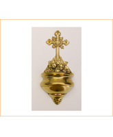 Benditera de pared fabricada en bronce con Cruz