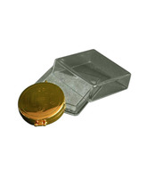 Portaviáticos de metal grabado IHS