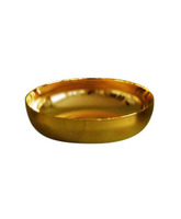Copón patena de metal con baño dorado
