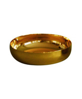 Copón patena de metal con baño dorado de 14 cm. de diámetro