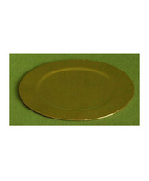 Patena lisa en metal pulido con 11 cm. de diámetro