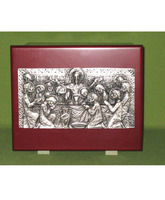 Sagrario para altar de madera y metal con la Última Cena