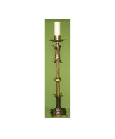 Candelero de pie con casquillos de distinto diámetro