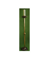 Candelero con base y bandeja decoradas