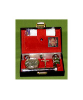 Cartera de Sacramentos rígida con interior en color rojo