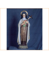 Imagen artesanal de Santa Teresita del Niño Jesús