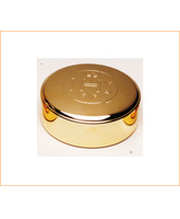 Caja de formas con baño de oro y 2,5 cm de altura