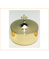Caja de formas lisa con baño de oro de 24 kilates