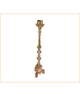 Candelero de pie realizado en bronce de 100 cm. de altura
