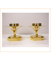 Candelero dorado para mesa