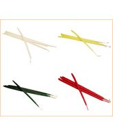 Candelitas para Pascua en los cuatro colores litúrgicos