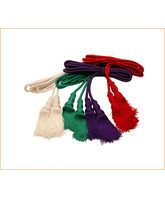 Cíngulo de seda en los cuatro colores litúrgicos
