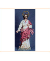 Sagrado Corazón de Jesús con el brazo extendido