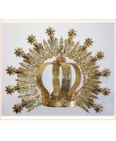 Corona imperial y aureola con brillantes para Imagen