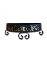 Base para Corona de Adviento de forja Ven Señor Jesús