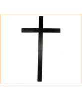 Cruz plana de madera para Cristo crucificado