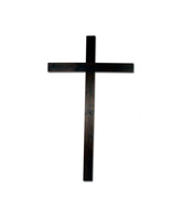 Cruz plana de madera para Cristo crucificado