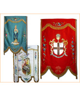 Estandarte de Semana Santa personalizable pintado a mano