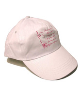 Gorra recuerdo de Compostela con silueta del peregrino