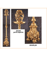 Lámpara de pie fabricada en bronce
