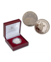 Moneda de plata recuerdo del Santo Sepulcro del Apóstol