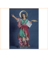 Imagen artesanal de San Pancracio en pasta madera