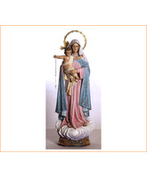 Virgen del Rosario con Niño en brazos