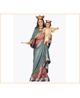 Virgen Auxiliadora con el Niño Jesús en brazos