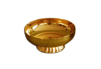 Copón patena con base y baño dorado