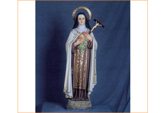 Imagen artesanal de Santa Teresita del Niño Jesús