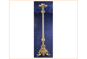 Candelero de pie en bronce