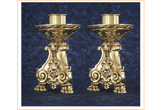 Candelero de bronce para mesa