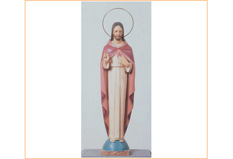 Sagrado Corazón de Jesús con brazos en el pecho