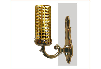 Lámpara del Santísimo eléctrica fabricada en metal dorado