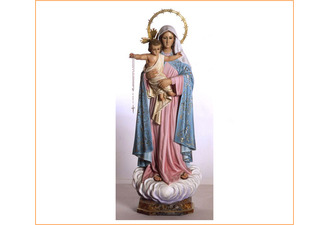 Virgen del Rosario con Niño en brazos