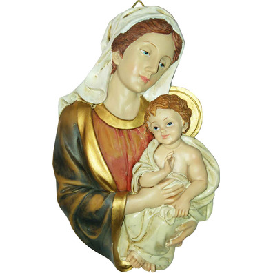 Cuadro en relieve - Virgen María con Niño