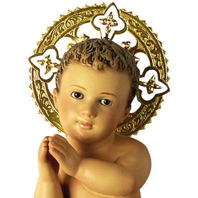 Niño Jesús con aureola para cuna