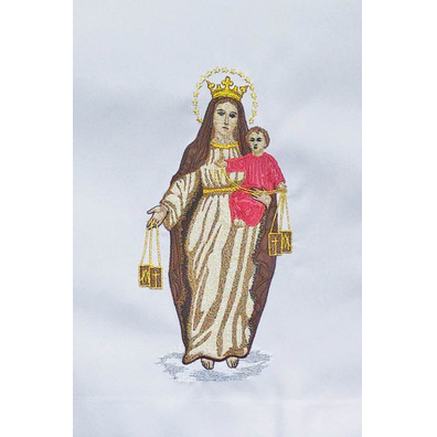 Mantel para Misa | Bordado Virgen del Carmen