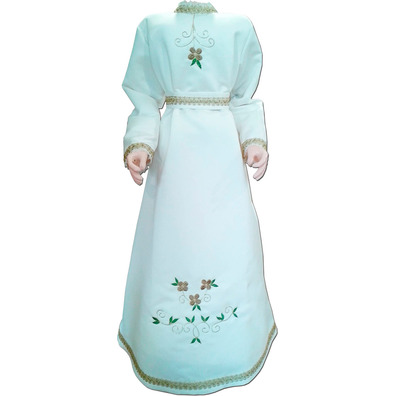 Vestido para Virgen María confeccionado en raso