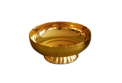 Copón patena con base y baño dorado